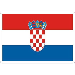 Croatia Flag - Rectangle Sticker at Sticker Shoppe