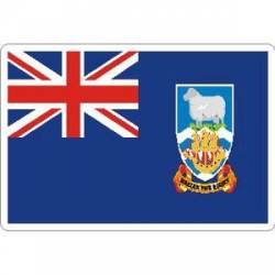 Falkland Islands Flag - Rectangle Sticker