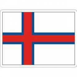 Faroe Islands Flag - Rectangle Sticker