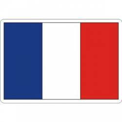 France Flag - Rectangle Sticker