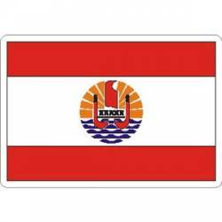 French Polynesia Flag - Rectangle Sticker