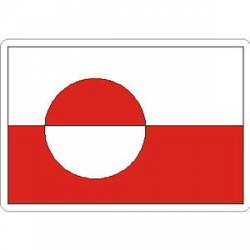 Greenland Flag - Rectangle Sticker