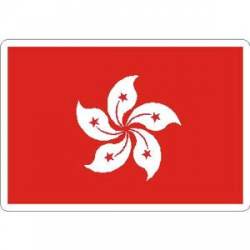 Hong Kong Flag - Rectangle Sticker