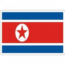 North Korea Flag - Rectangle Sticker