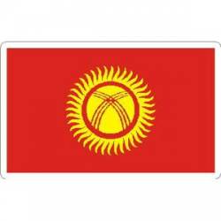 Kyrgyzstan Flag - Rectangle Sticker