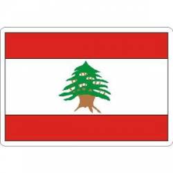 Lebanon Flag - Rectangle Sticker