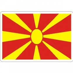 Macedonia Flag - Rectangle Sticker