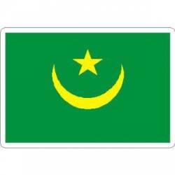 Mauritania Flag - Rectangle Sticker