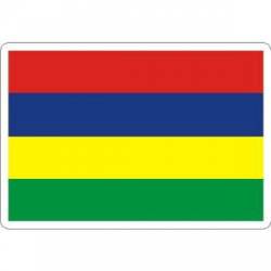 Mauritius Flag - Rectangle Sticker