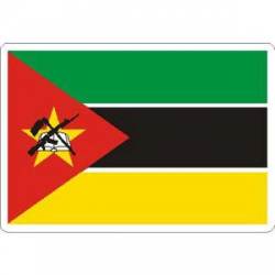 Mozambique Flag - Rectangle Sticker