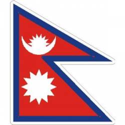 Nepal Flag - Rectangle Sticker