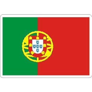 Portugal Flag - Rectangle Sticker at Sticker Shoppe