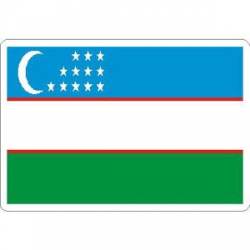 Uzbekistan Flag - Rectangle Sticker