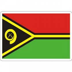 Vanuatu Flag - Rectangle Sticker