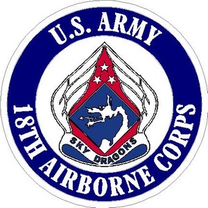 U.S. Army 18th Airborne Corps - Vinyl Sticker at Sticker Shoppe