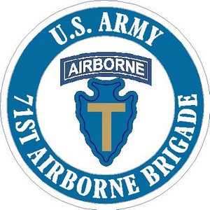 U.S. Army 71st Airborne Brigade - Vinyl Sticker at Sticker Shoppe