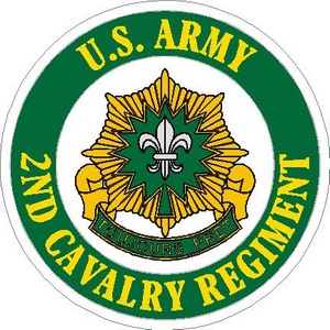 United States Army 2nd Cavalry Regiment - Vinyl Sticker at Sticker Shoppe