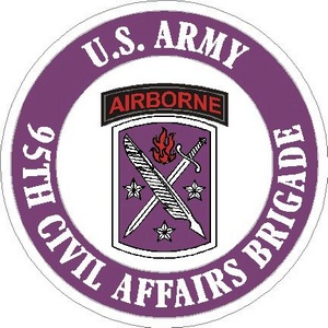 U.S. Army 95th Civil Affairs Brigade - Vinyl Sticker at Sticker Shoppe