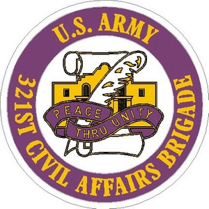 United States Army 321st Civil Affairs Brigade - Vinyl Sticker at ...