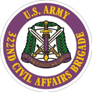 United States Army 322nd Civil Affairs Brigade - Vinyl Sticker at ...