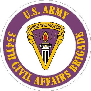 United States Army 354th Civil Affairs Brigade - Vinyl Sticker at ...