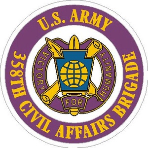 United States Army 358th Civil Affairs Brigade - Vinyl Sticker at ...