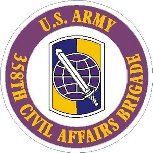 U.S. Army 358th Civil Affairs Brigade - Vinyl Sticker at Sticker Shoppe