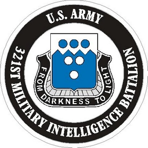 United States Army 321st Military Intelligence Battalion - Vinyl ...