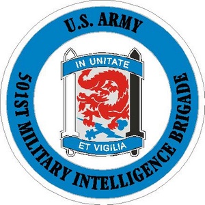 United States Army 501st Military Intelligence Battalion - Vinyl ...