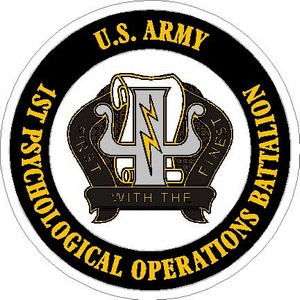 United States Army 1st Psychological Operations Battalion - Vinyl ...