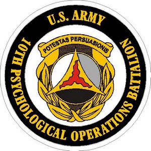 United States Army 10th Psychological Operations Battalion - Vinyl ...