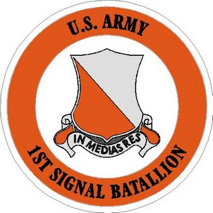 United States Army 1st Signal Battalion - Vinyl Sticker at Sticker Shoppe