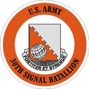 United States Army 30th Signal Battalion - Vinyl Sticker at Sticker Shoppe