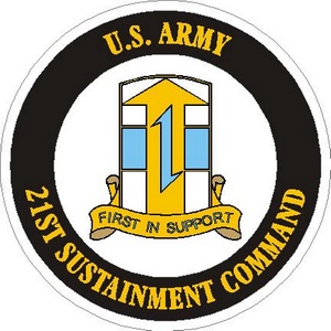 United States Army 21st Sustainment Command - Vinyl Sticker at Sticker ...