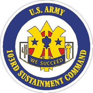 United States Army 103rd Sustainment Command - Vinyl Sticker at Sticker ...