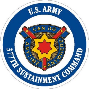 United States Army 377th Sustainment Command - Vinyl Sticker at Sticker ...