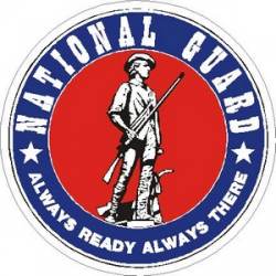 Army National Guard Always Ready Always There - Vinyl Sticker