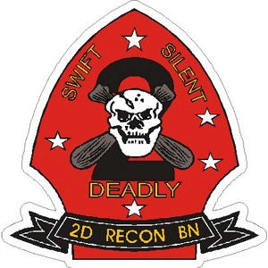 United States Marines 2nd Reconnaissance Battalion - Vinyl Sticker at ...