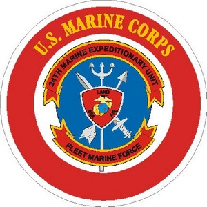 United States Marines 24th Marine Expeditionary Unit - Vinyl Sticker at ...