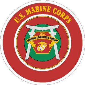 United States Marines 3rd Marine Logistics Group - Vinyl Sticker At 