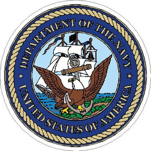 United States Navy Department Of The Navy - Vinyl Sticker at Sticker Shoppe