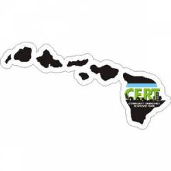 Hawaii CERT Community Emergency Response Team - Vinyl Sticker