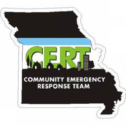 Missouri CERT Community Emergency Response Team - Vinyl Sticker