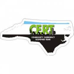 North Carolina CERT Community Emergency Response Team - Vinyl Sticker