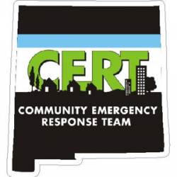 New Mexico CERT Community Emergency Response Team - Vinyl Sticker