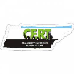 Tennessee CERT Community Emergency Response Team - Vinyl Sticker