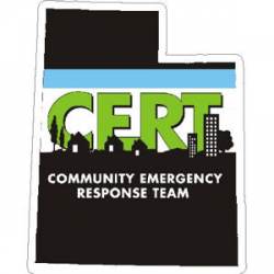 Utah CERT Community Emergency Response Team - Vinyl Sticker