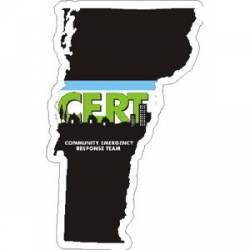 Vermont CERT Community Emergency Response Team - Vinyl Sticker