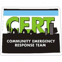 Wyoming CERT Community Emergency Response Team - Vinyl Sticker