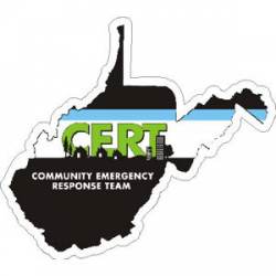 West Virginia CERT Community Emergency Response Team - Vinyl Sticker